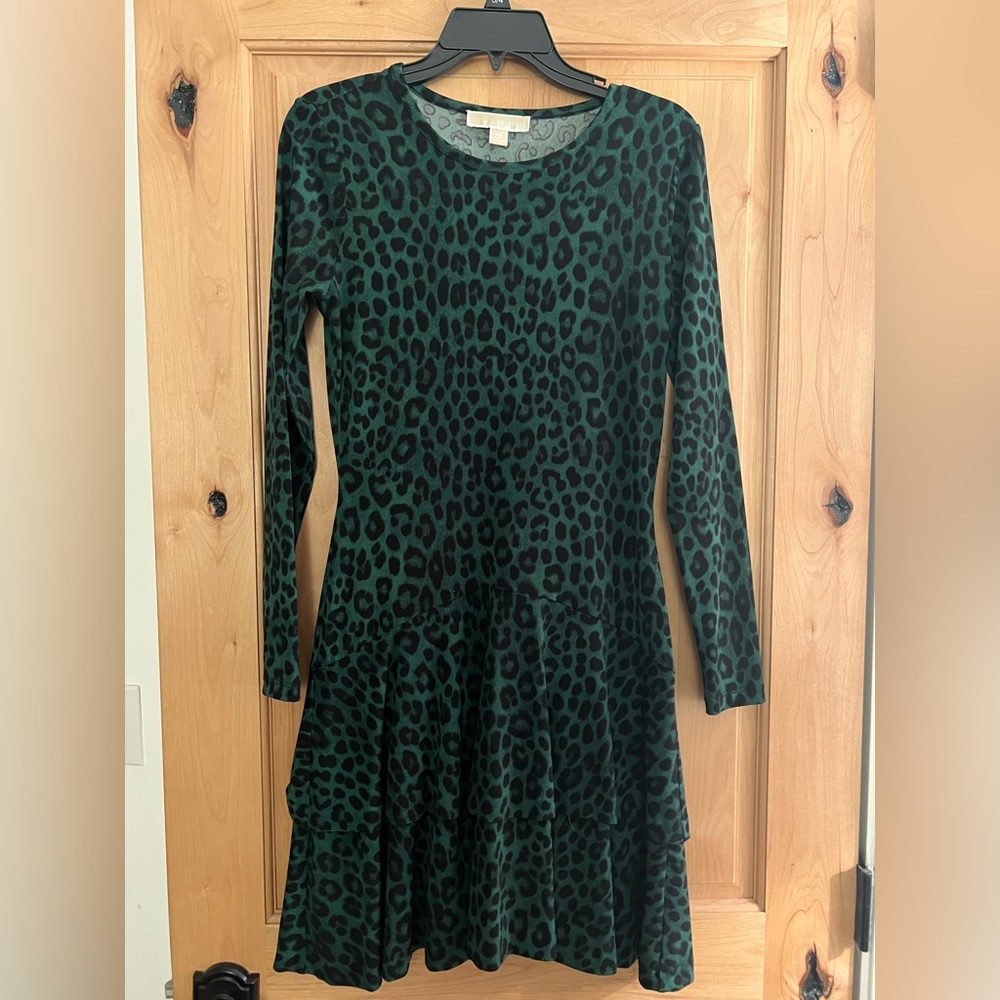 Michael Kors long sleeve dress with ruffled bottom